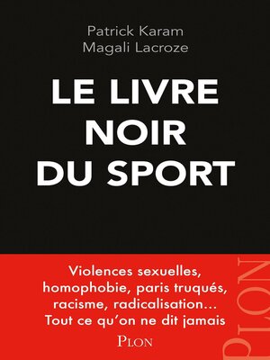 cover image of Le livre noir du sport